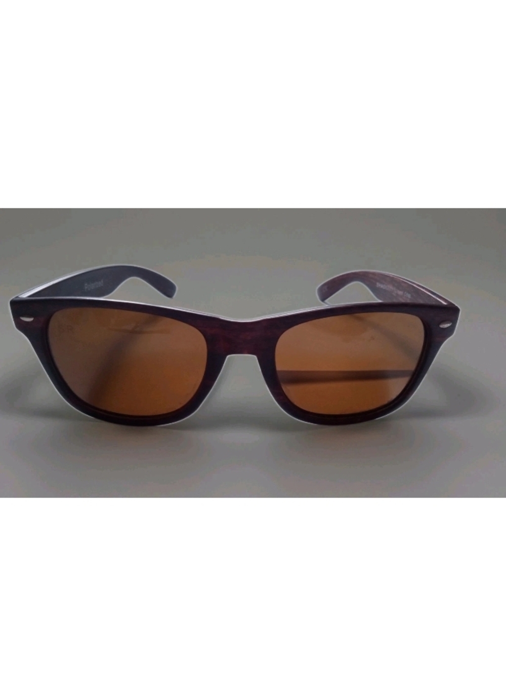 Shady Rays UV 400 C-0509 Polarized Sunglasses Plastic Classic Wooden FrameLenses